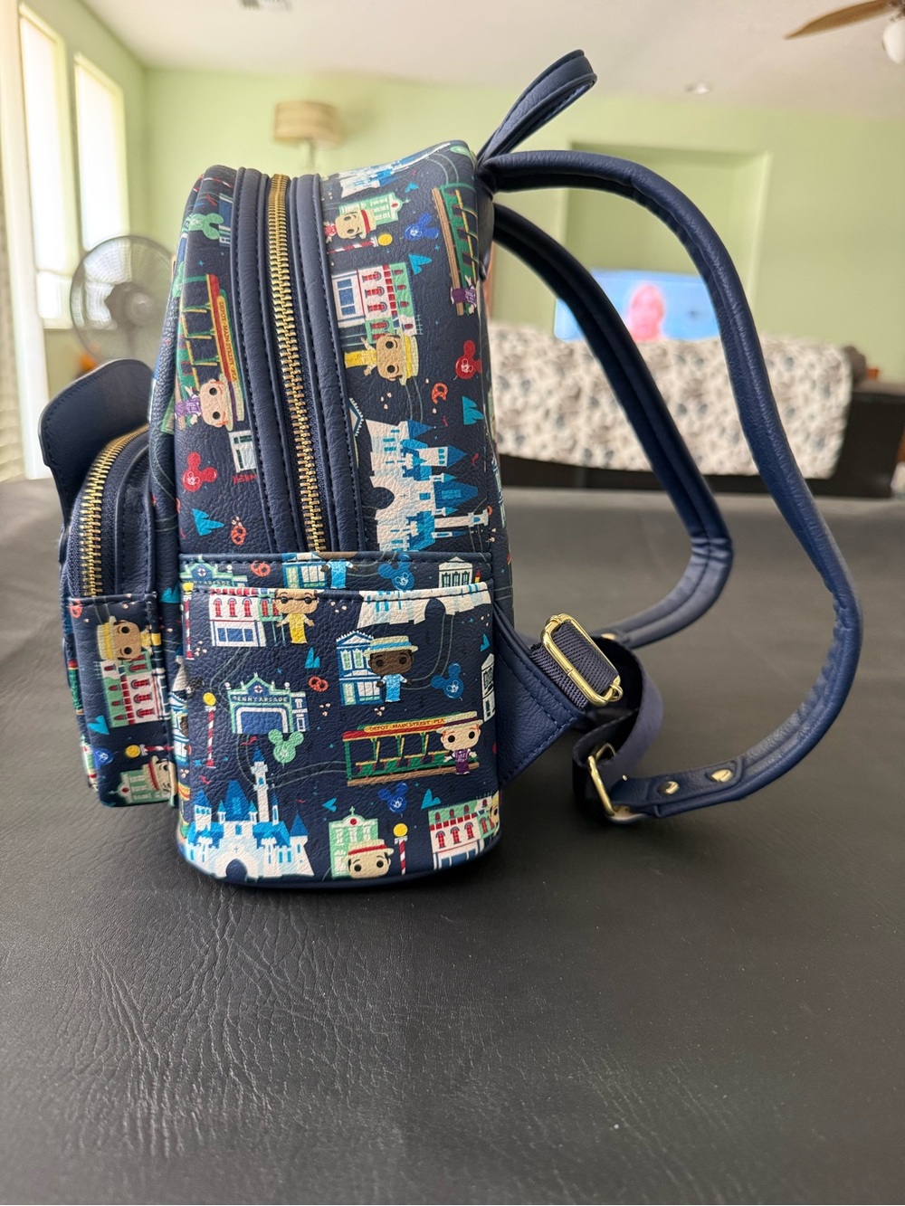 NWOT Disney Parks Loungefly Dapper Dans Main Street Trolley POP! Icons Backpack - Picture 2 of 8